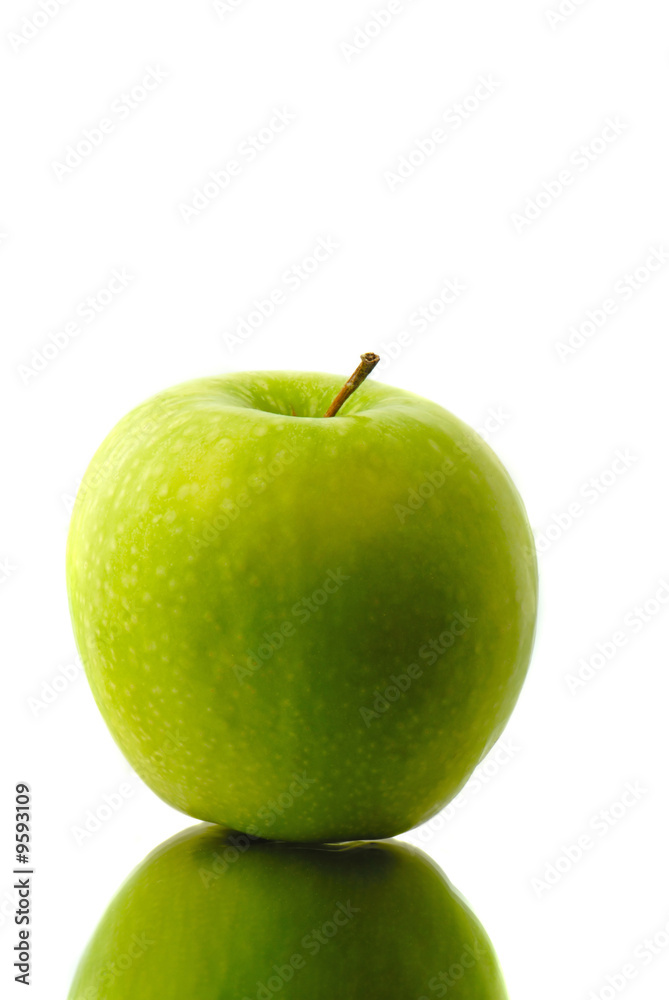 green apple separately on white background green apple separately on white background