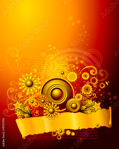 An illustration of a abstract ornament celebrating background
