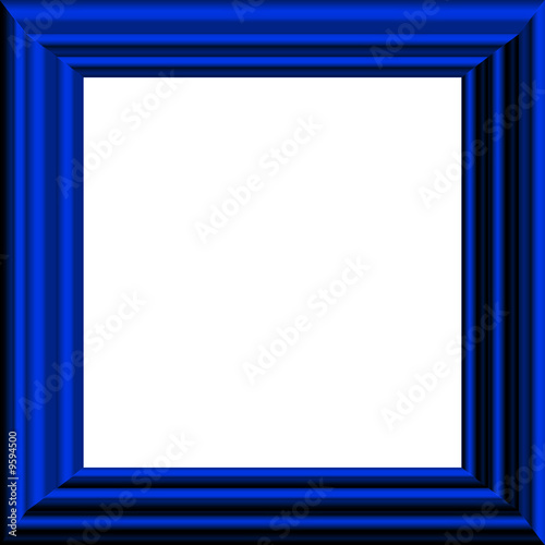 Blue Bold Smooth Frame - With Isolated Clipping Area