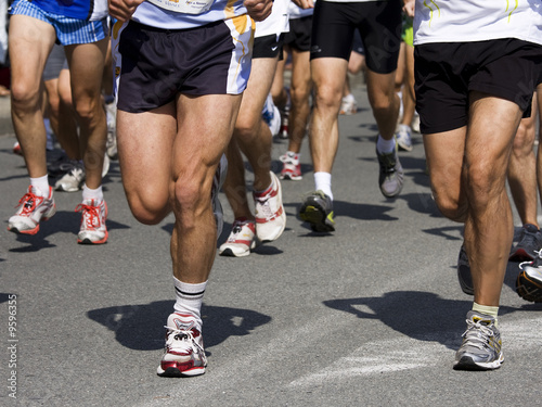 Obraz na płótnie Coureurs de fond w salonie