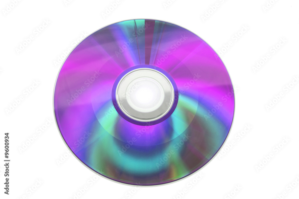 Compact Disc on Isolated White Background Compact Disc on Isolated White Background