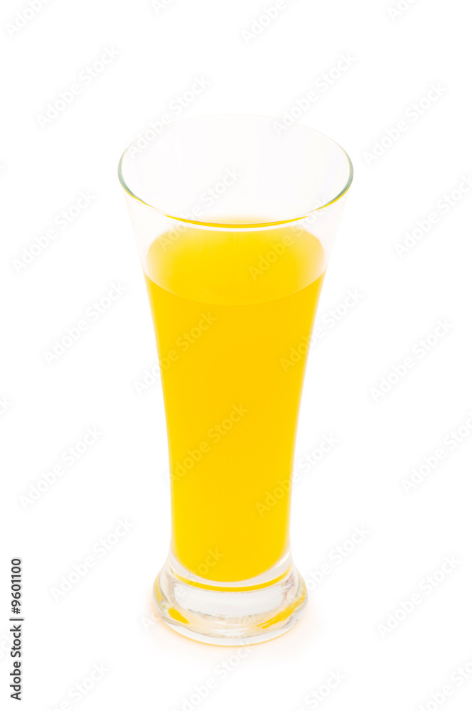 Orange cocktail isolated on the white background Orange cocktail isolated on the white background