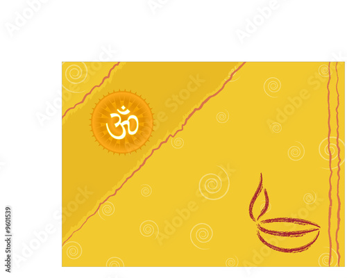 Diwali festival background with space for text