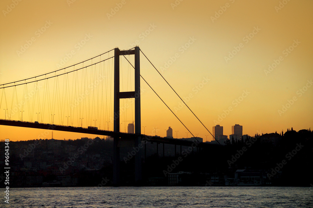 Bosphorus Bridge in Istanbul, Turkey