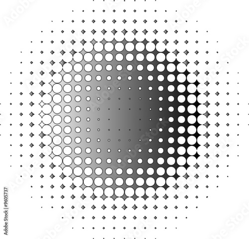Gradient vector halftone