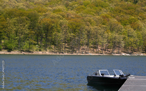 Single Boat In The Lake
