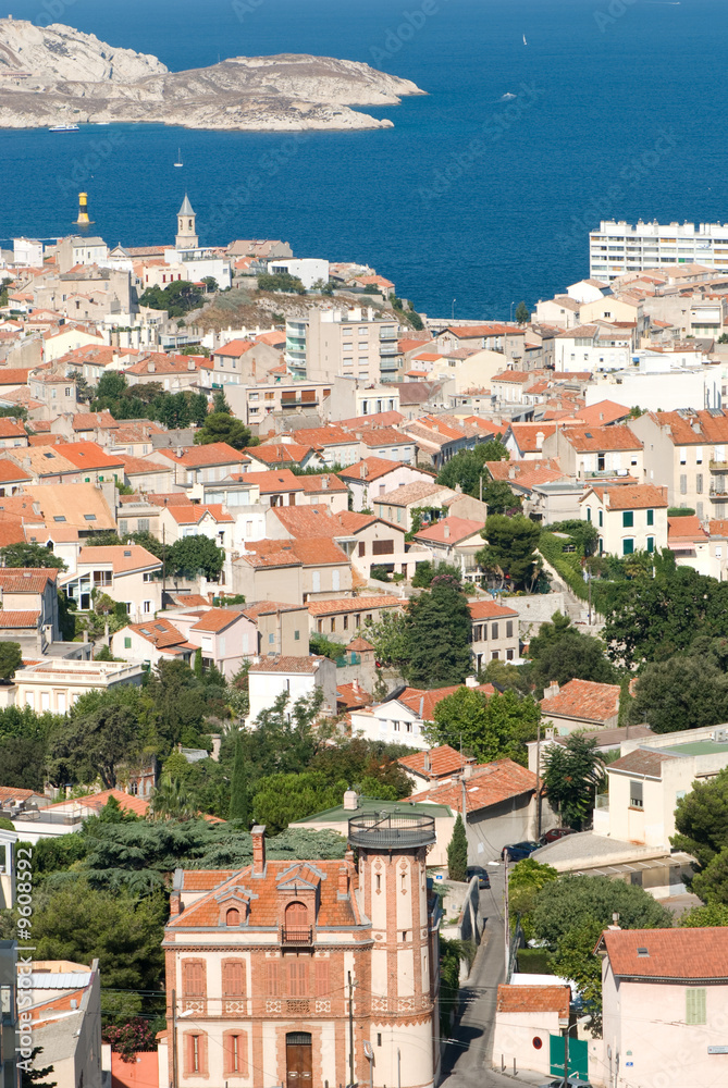 view of coastline of Marseille