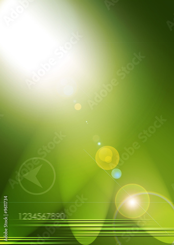 A greenbased abstract background. photo