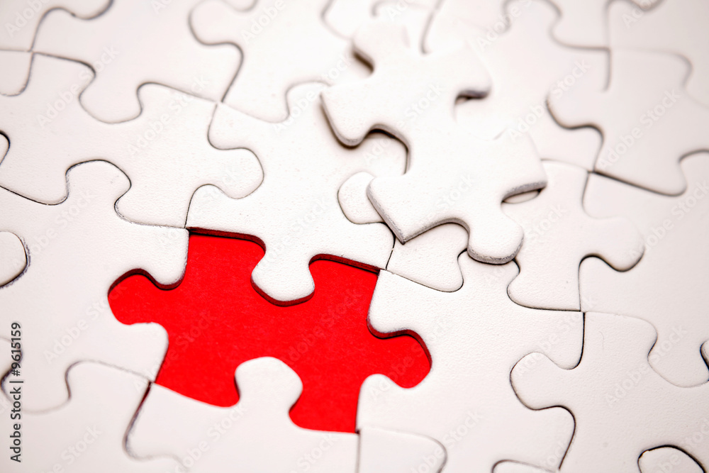 Missing piece of puzzle Missing piece of puzzle