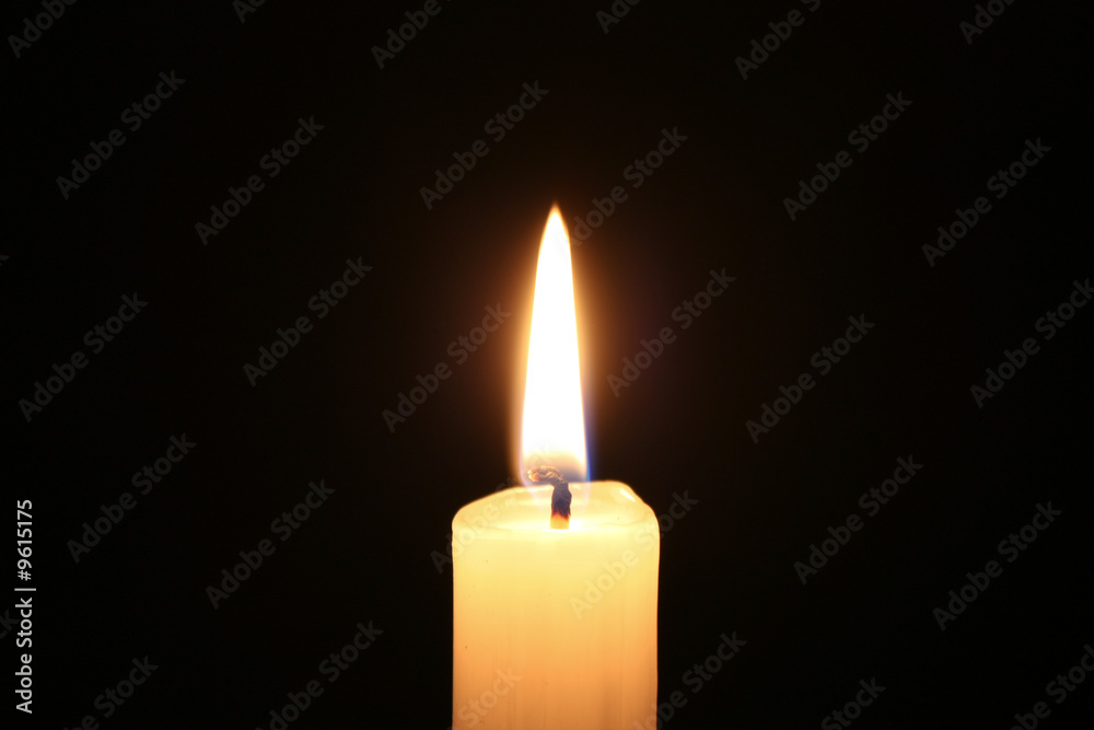 Candle light in dark Candle light in dark