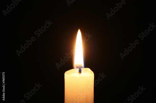 Candle light in dark