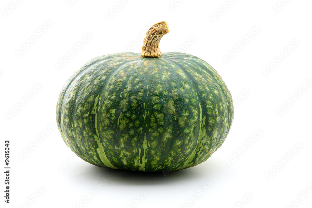 Bright green autumn squash isolated on white Bright green autumn squash isolated on white