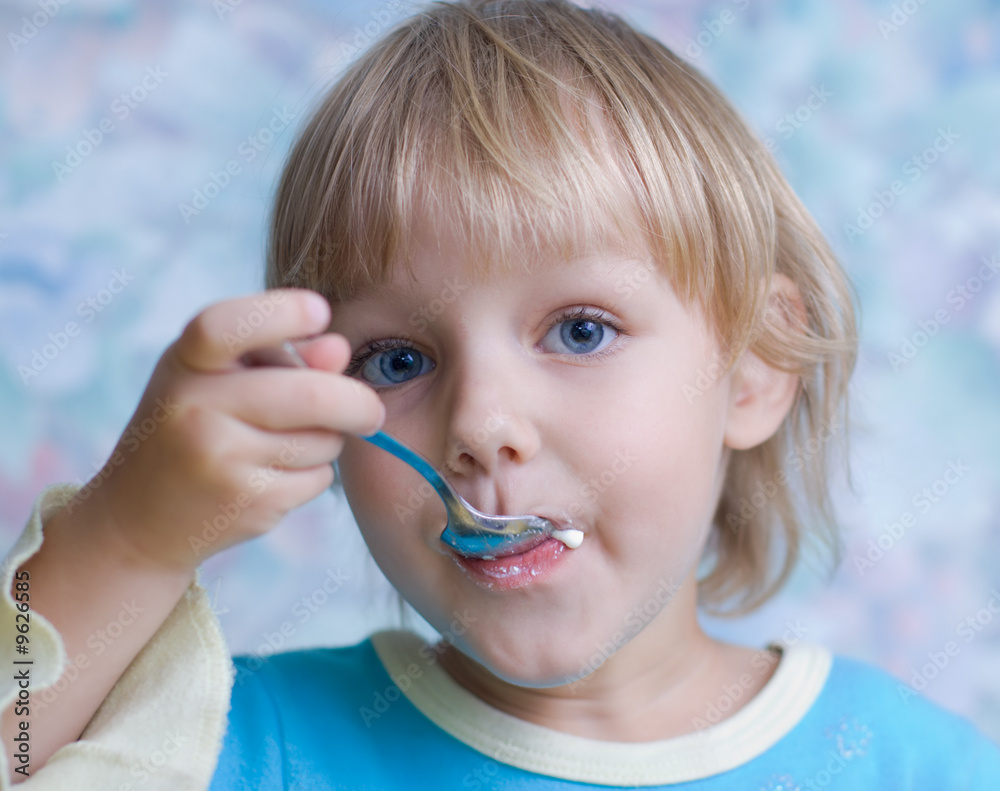 beautiful little girl during a meal beautiful little girl during a meal