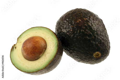 Avocados isolated on a white background