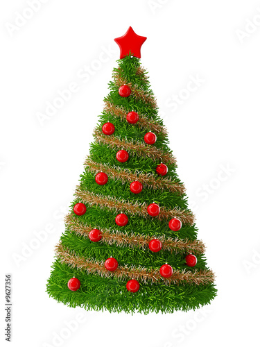 3d Christmas Tree with decorations