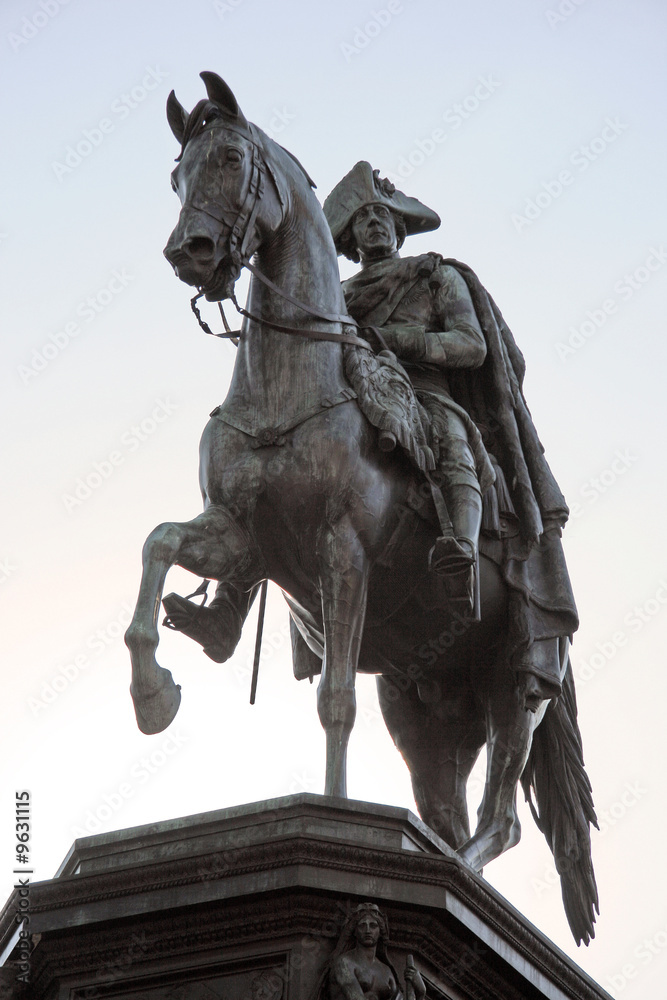 Berlin. Statue of Frederick the Great