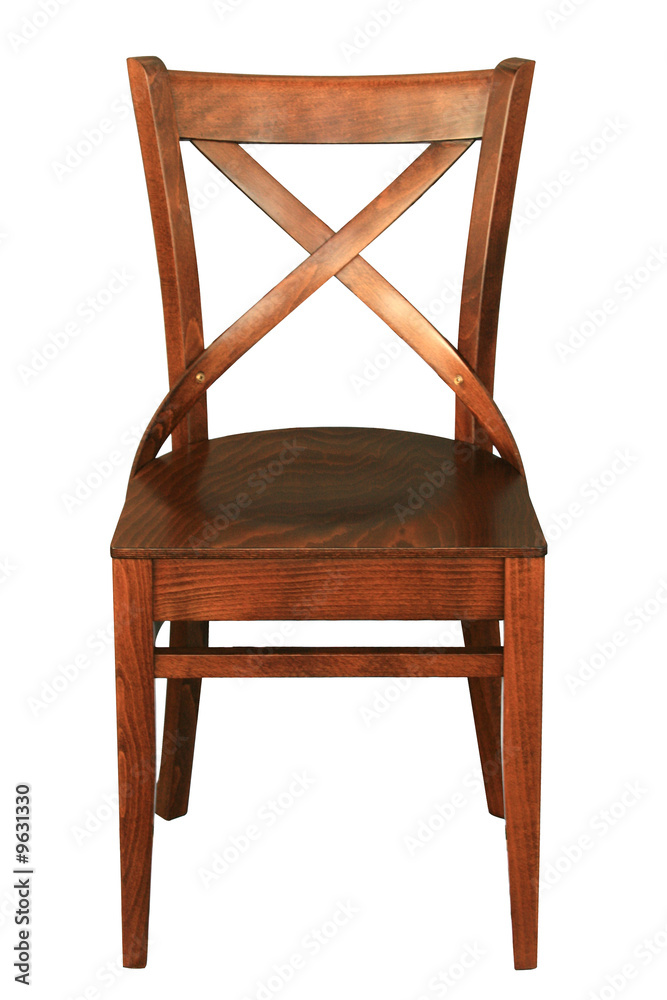 wooden chair on white background wooden chair on white background