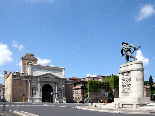 Obraz na płótnie Porta Pia in Rom w salonie