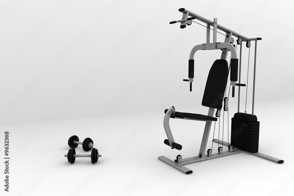 Abstract Bodybuilding machine Abstract Bodybuilding machine