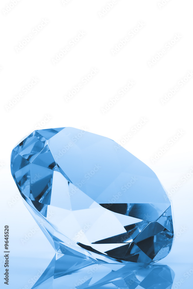 Blue Diamond with copy space Blue Diamond with copy space