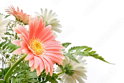 flowers composition with delicate colours