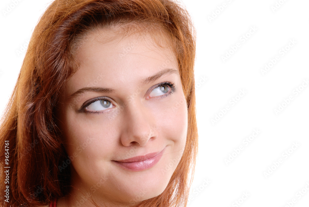 Beautiful girl isolated on white background Beautiful girl isolated on white background