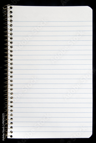 Torn page from spiral notebook