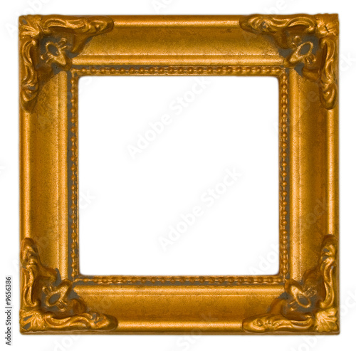 Bright gold antique frame