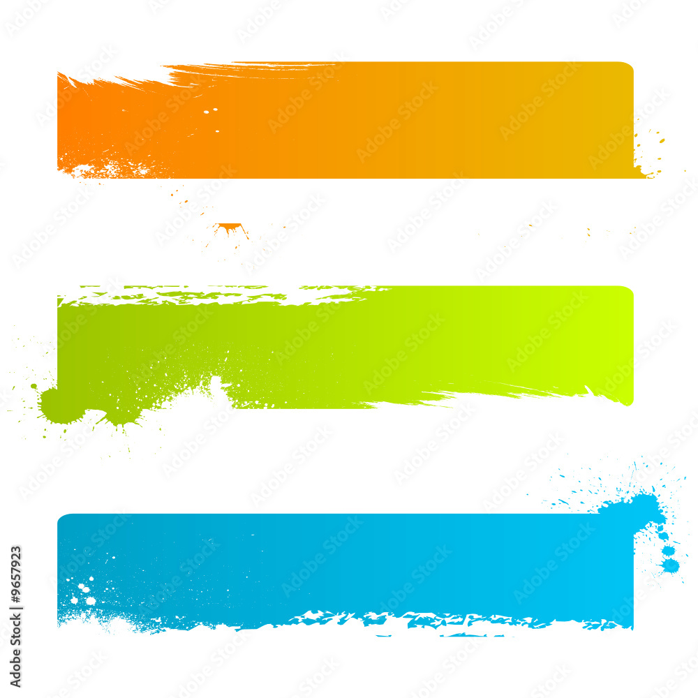 grunge banner backgrounds vector