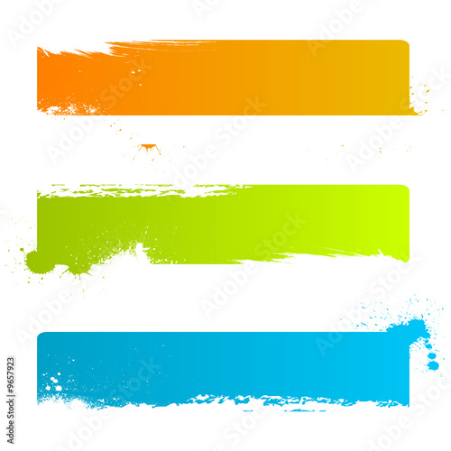 grunge banner backgrounds vector