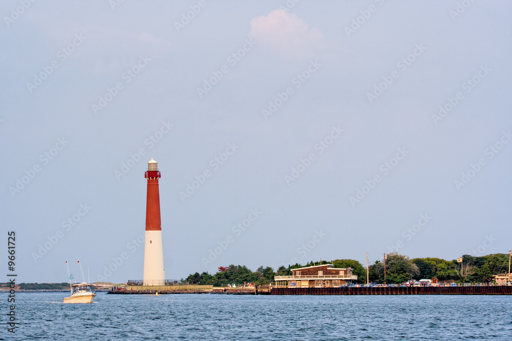 Barengat Lighthouse at Long Beach Island, New Jersey.