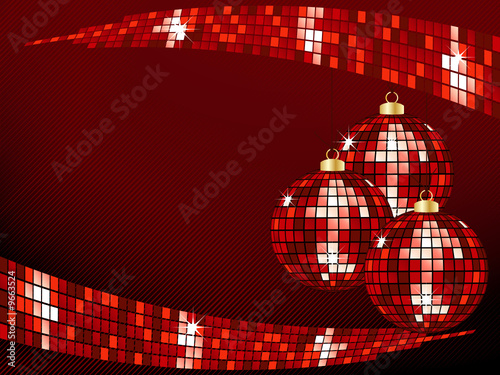 Sparkly bauble background