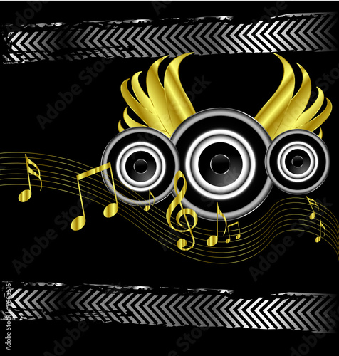 An awesome abstract dark musical design