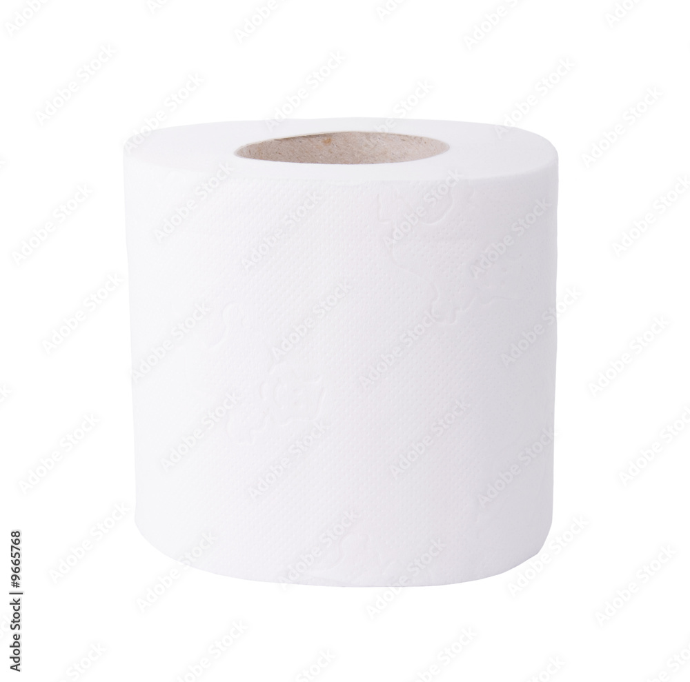 Toilet papers roll isolated on white background. Toilet papers roll isolated on white background.