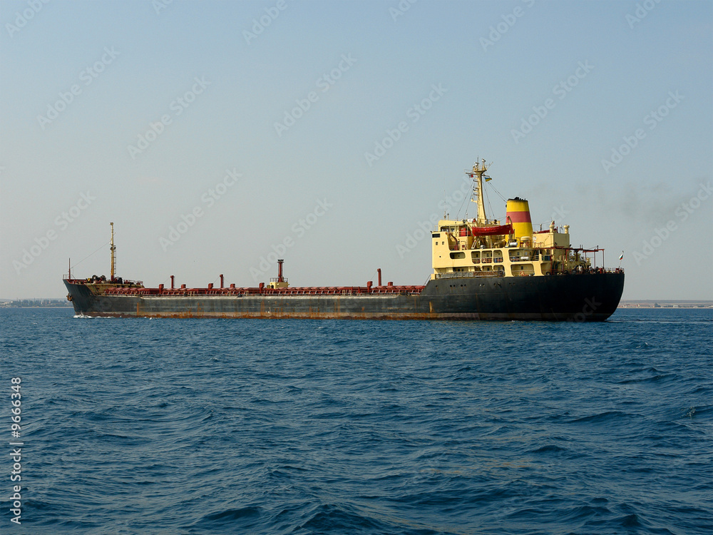 Tanker ship on the Crimea Black Sea