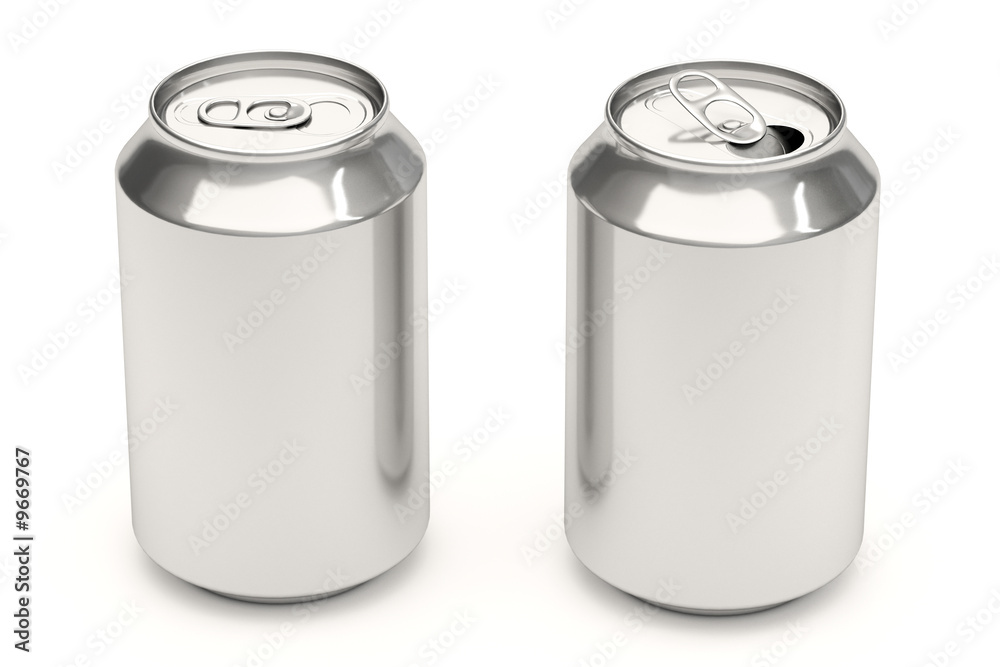 Aluminium soda cans isolated over a white background. Aluminium soda cans isolated over a white background.