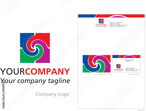 logo and stationery design for company