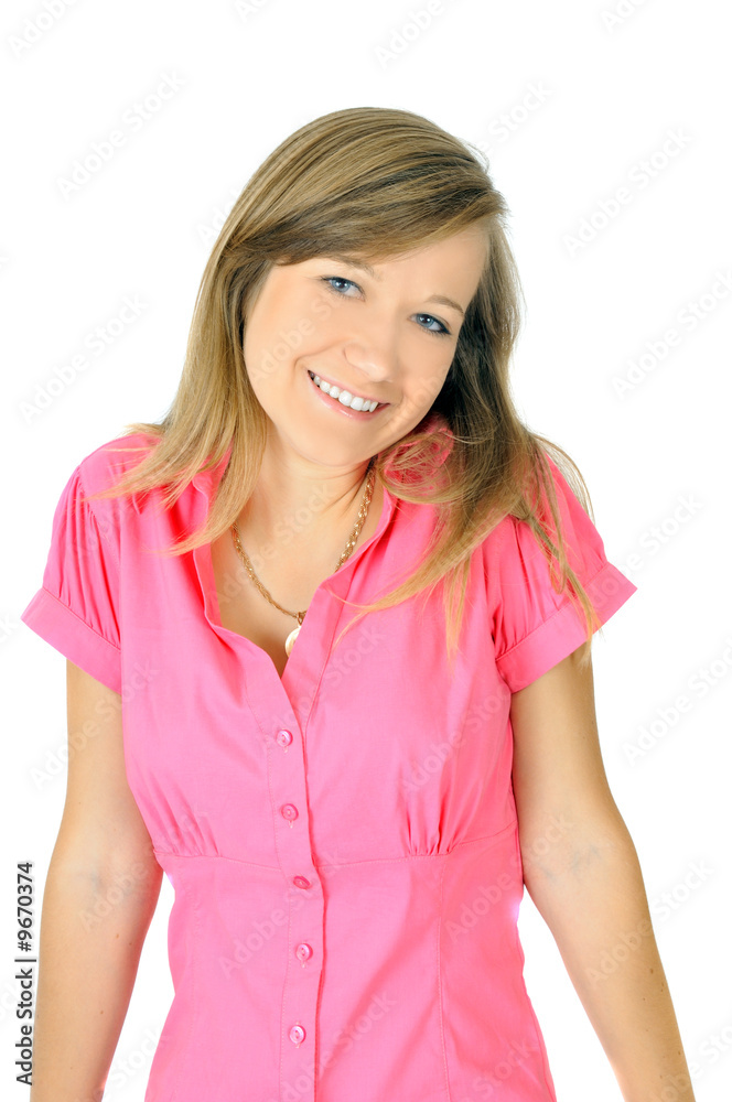 girl shrug one's shoulders, isolated on white girl shrug one's shoulders, isolated on white