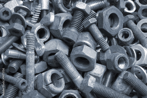 A large variety of nuts and bolts