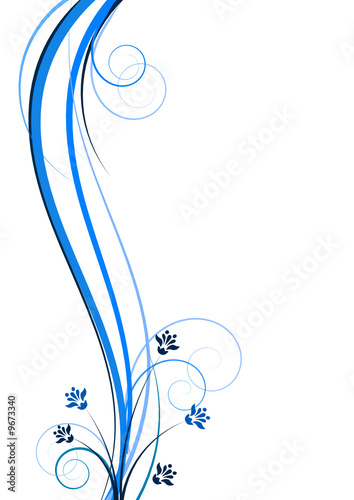 Vector floral abstract background