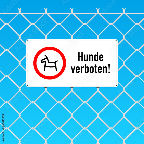 schild hunde verboten