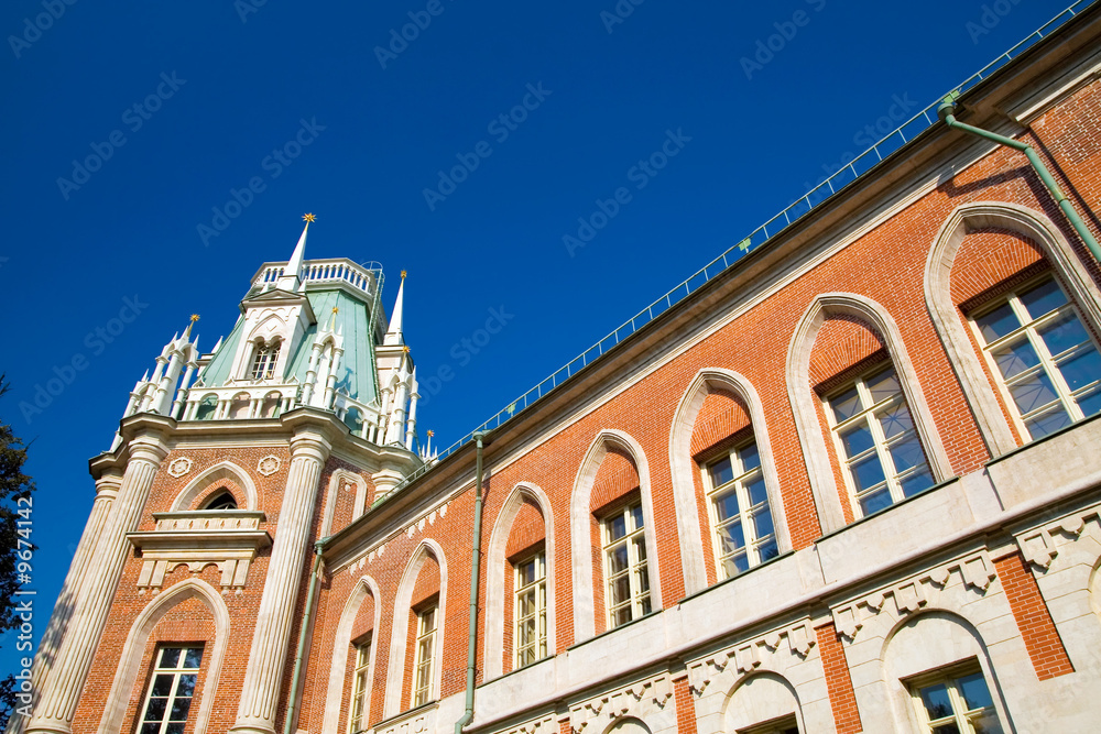 Photo of arhitectural elements of Tsaritsyno Palace