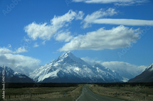 Road to Mount Cook New Zealand