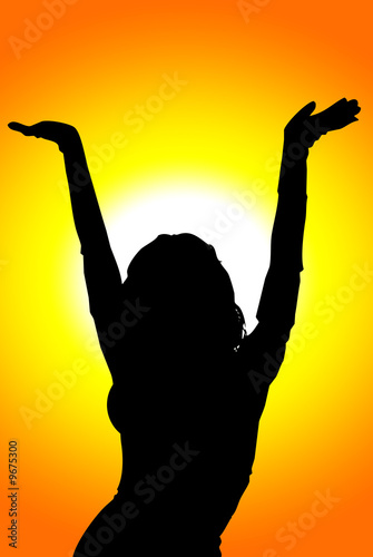 Dancing Girl in morning