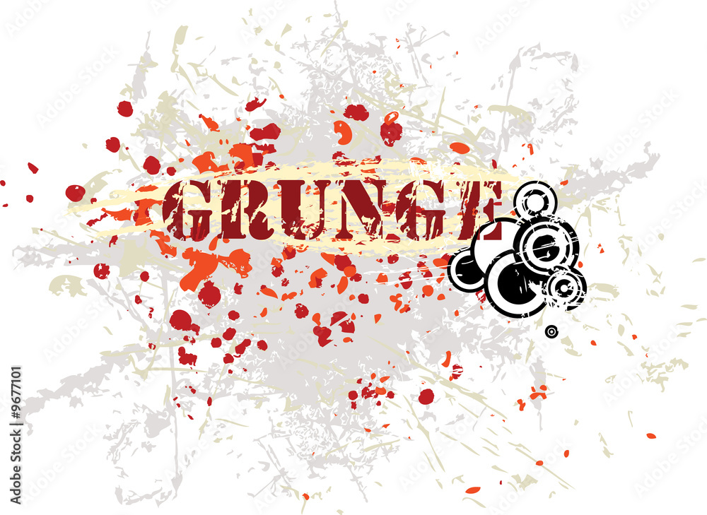 Obraz premium Grunge background with some circles