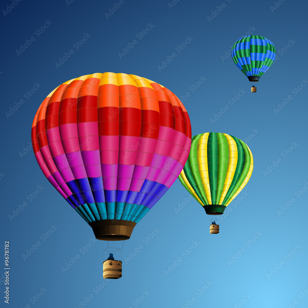 Naklejka premium rainbow balloons