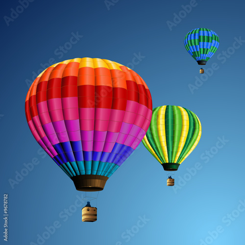 rainbow balloons
