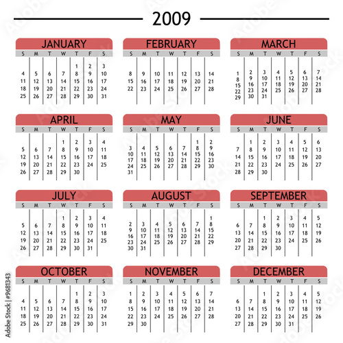 calendar 2009