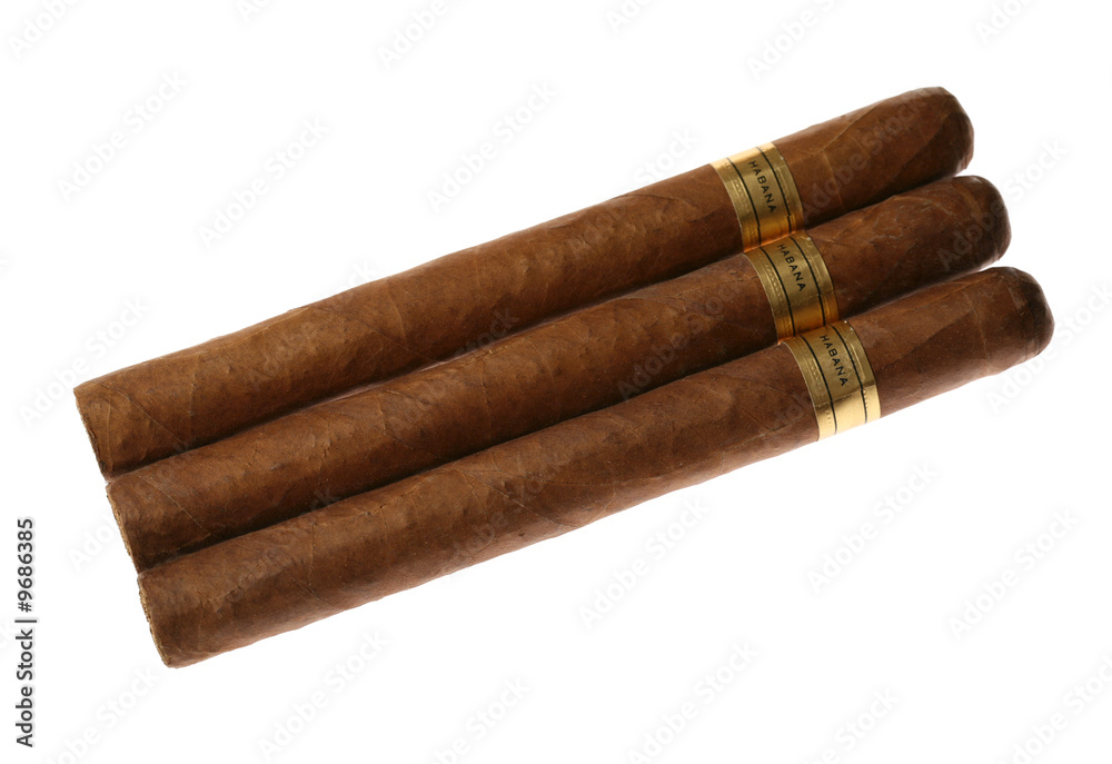 Havana cigars set isolated on white Havana cigars set isolated on white
