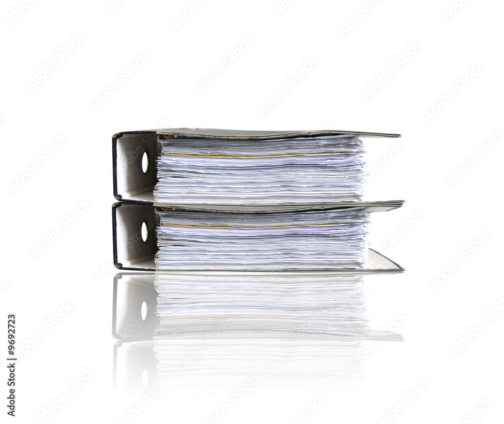 Folders on white Folders on white
